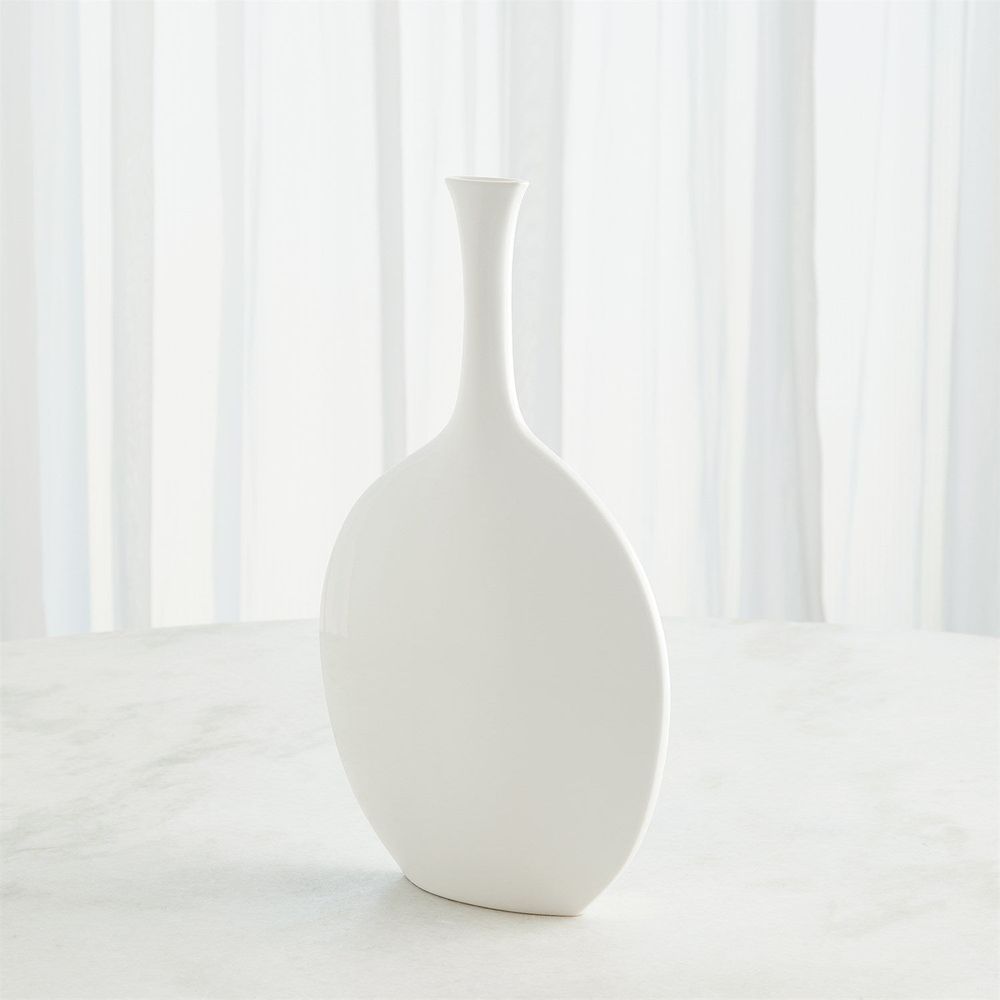Silhouette Vase-White-Round