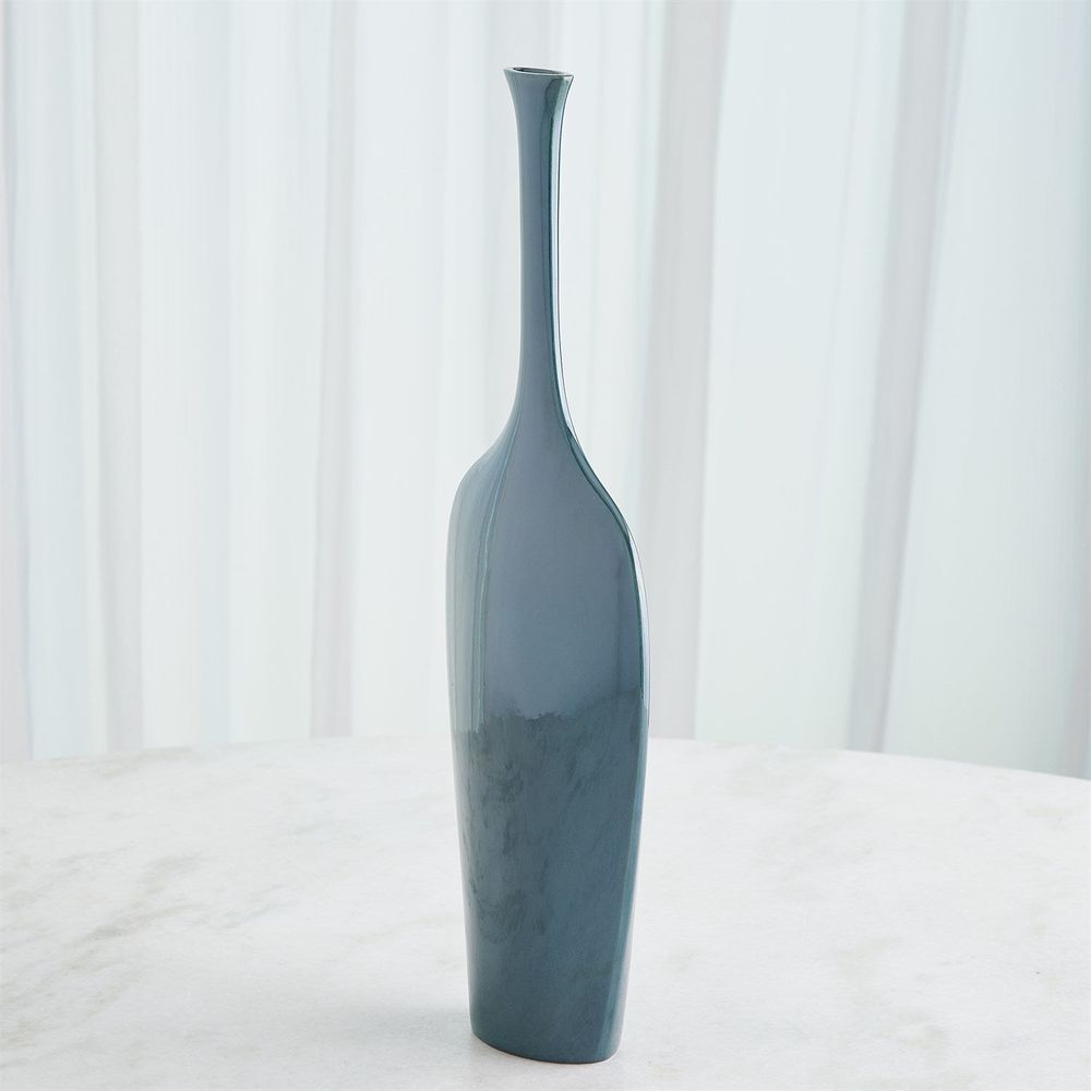 Silhouette Vase-Reactive Blue-Wide