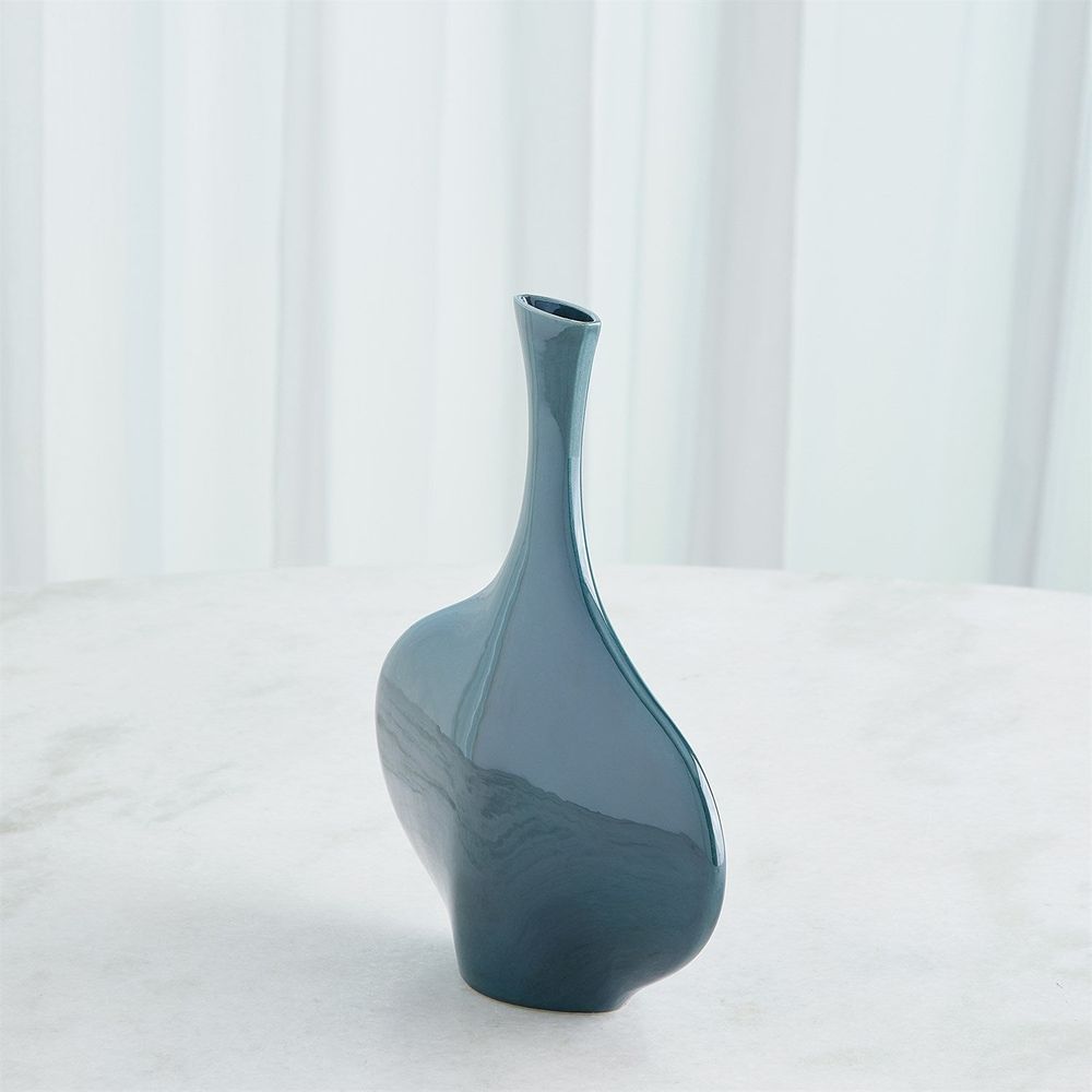 Vases Silhouette Vase-Reactive Blue-Wide