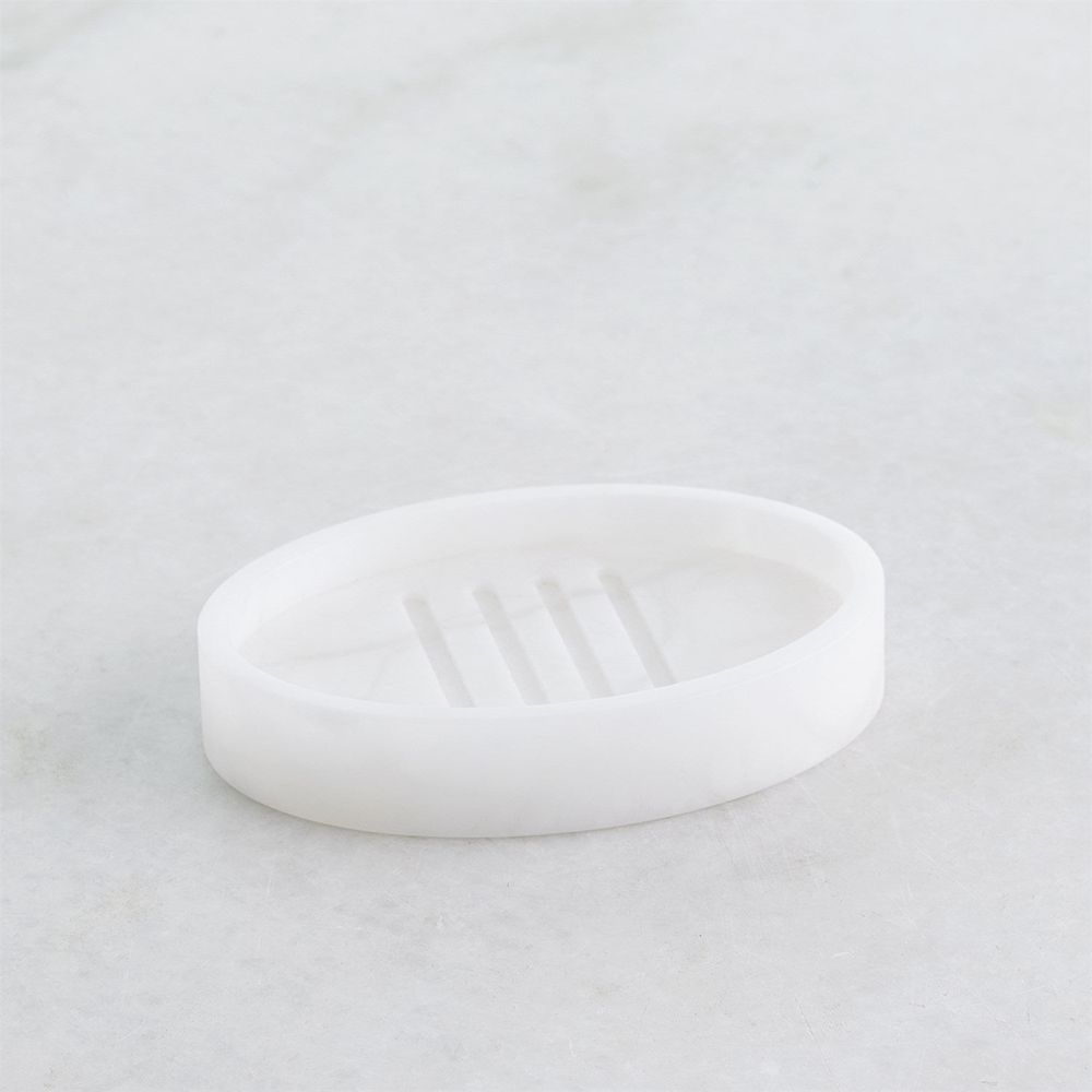 Alabaster Oval Tray