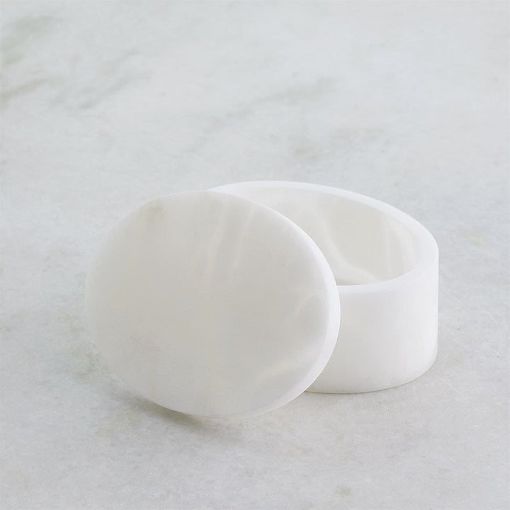 Bathroom Accessories & Decor Alabaster Oval Box