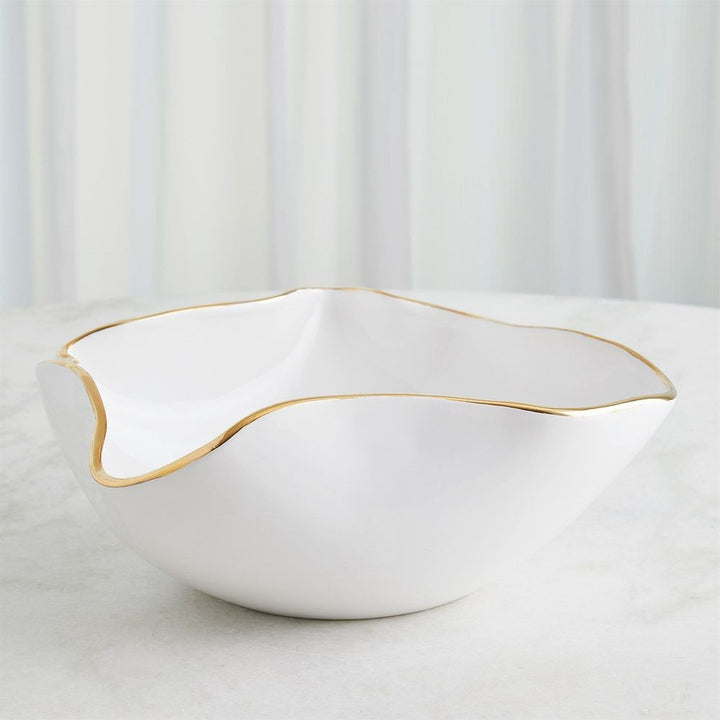Bowls Currents Bowl-White/Gold
