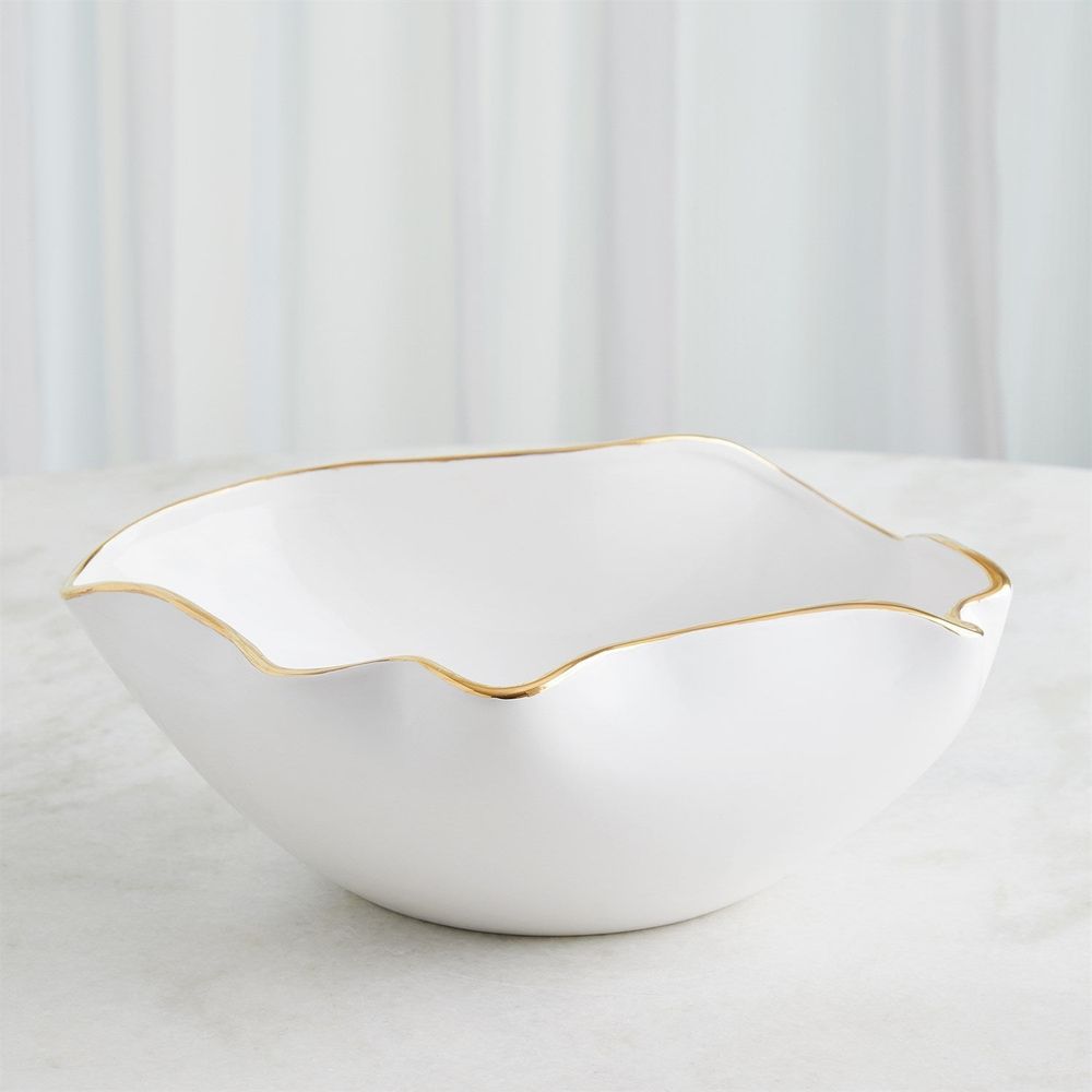 Bowls Currents Bowl-White/Gold