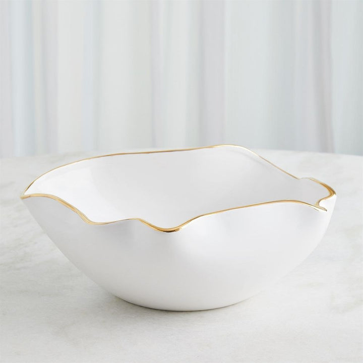 Bowls Currents Bowl-White/Gold