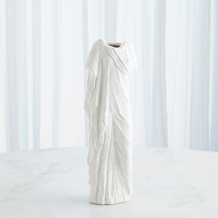 Greco Vase-Matte White-Med