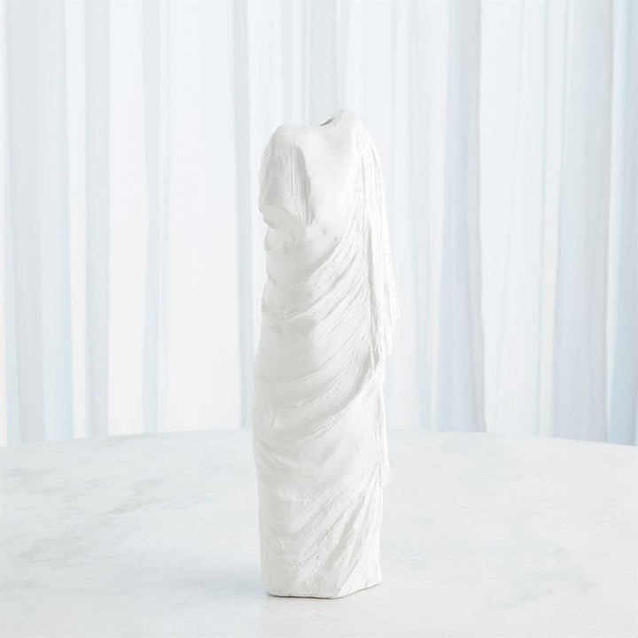 Greco Vase-Matte White-Sm
