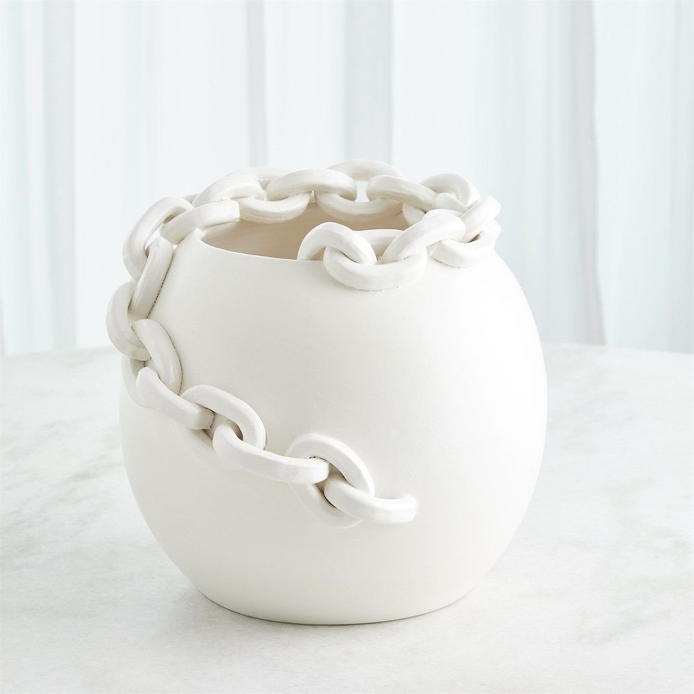 Catena Vase-Matte White