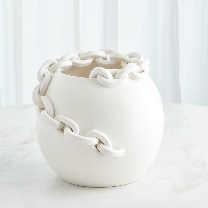Catena Vase-Matte White