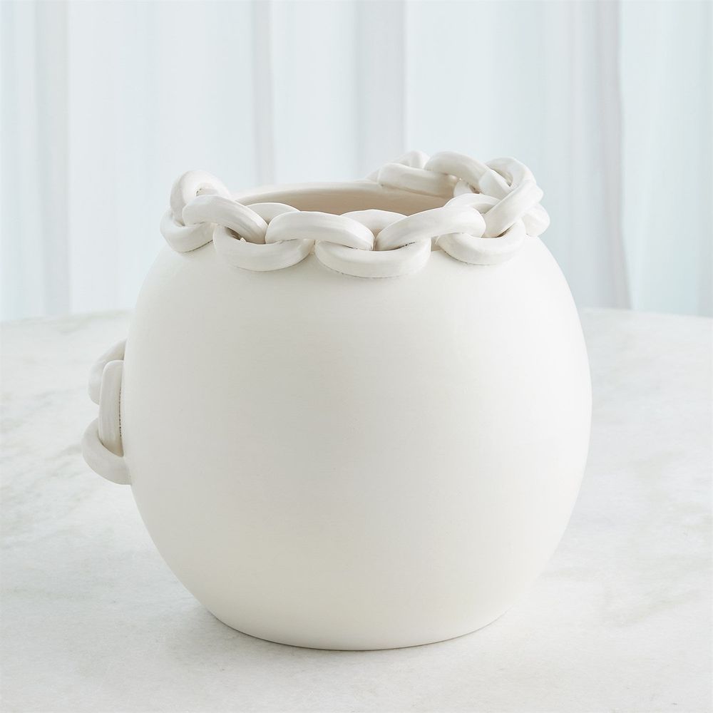 Catena Vase-Matte White