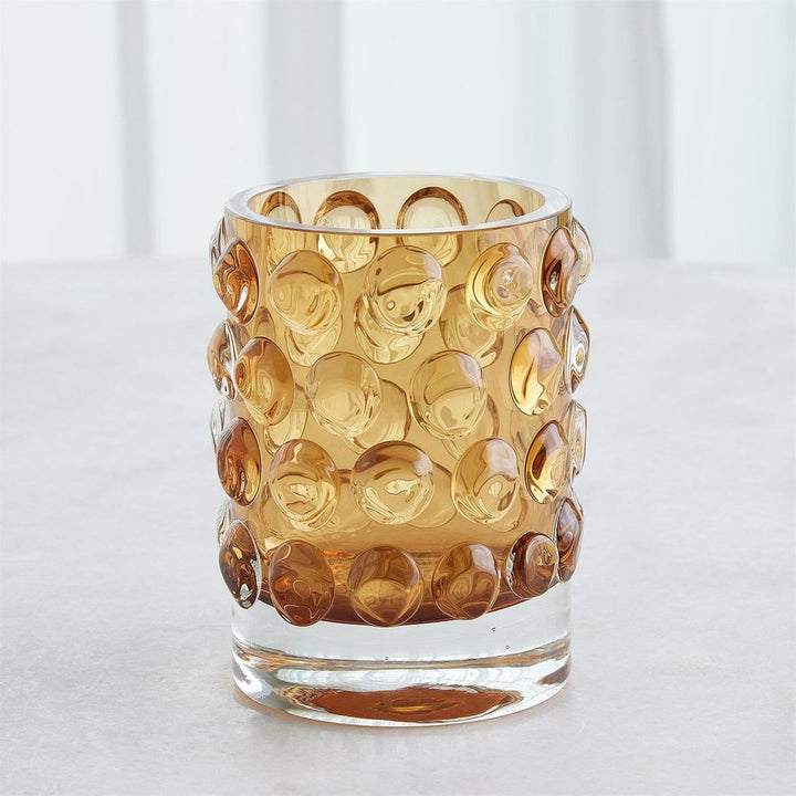 Thousand Eye Vase-Amber-Lg