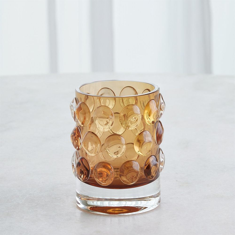 Thousand Eye Vase-Amber-Lg
