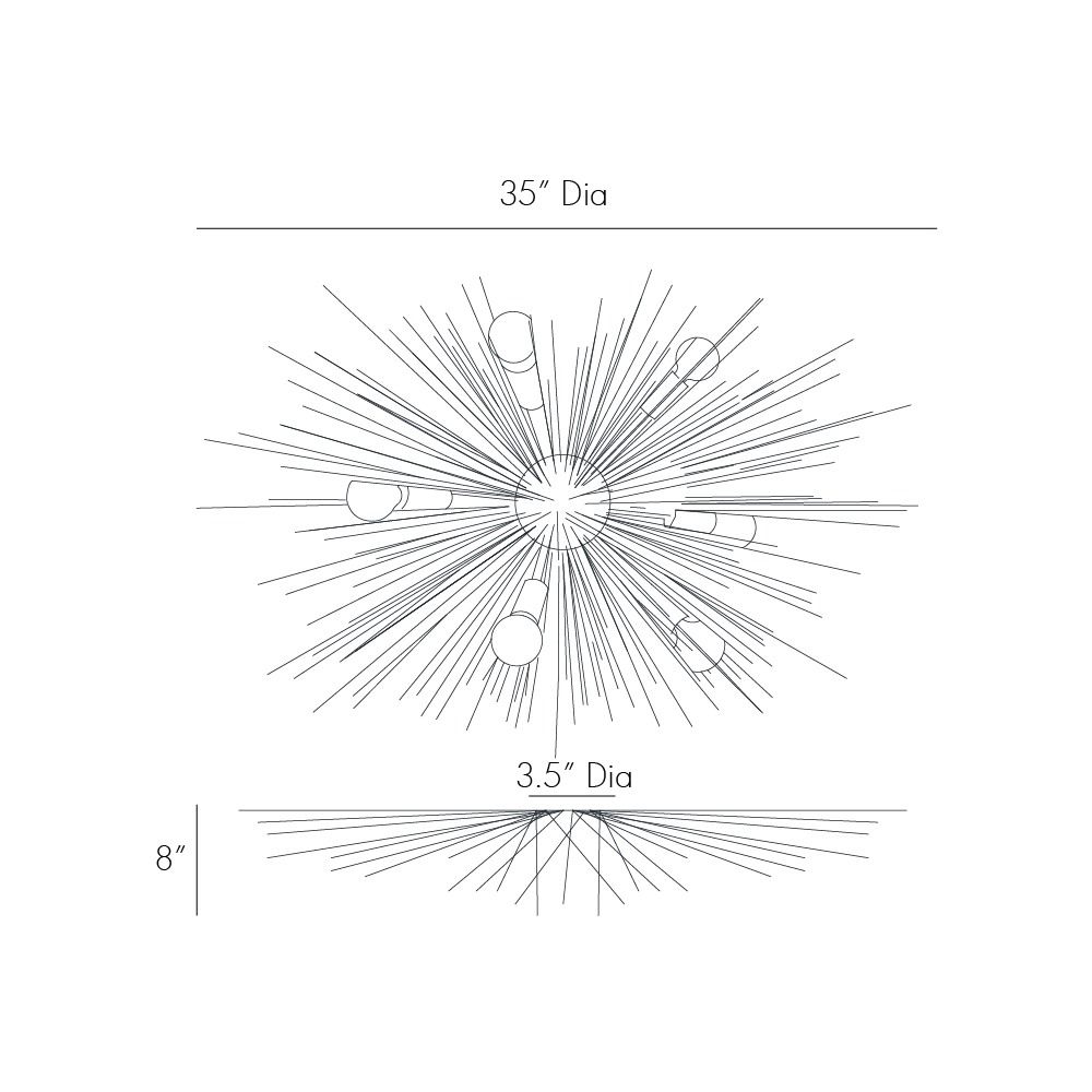Flush Mounts Renata Flush Mount - Gold