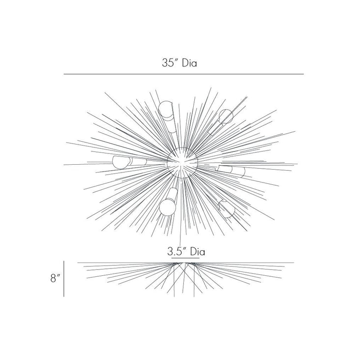 Chandeliers Renata Flush Mount - Silver