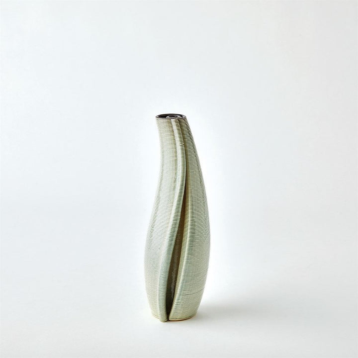 Rift Vase-Washed Green-Sm