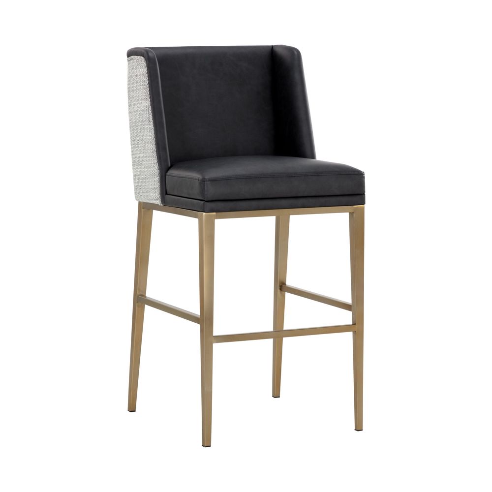 Bar & Counter Stools Joplin Barstool - Cantina Black / Vera White Pepper