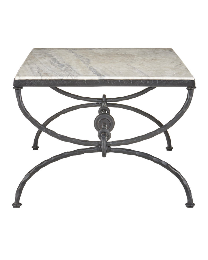 Agora White Travertine Cocktail Table