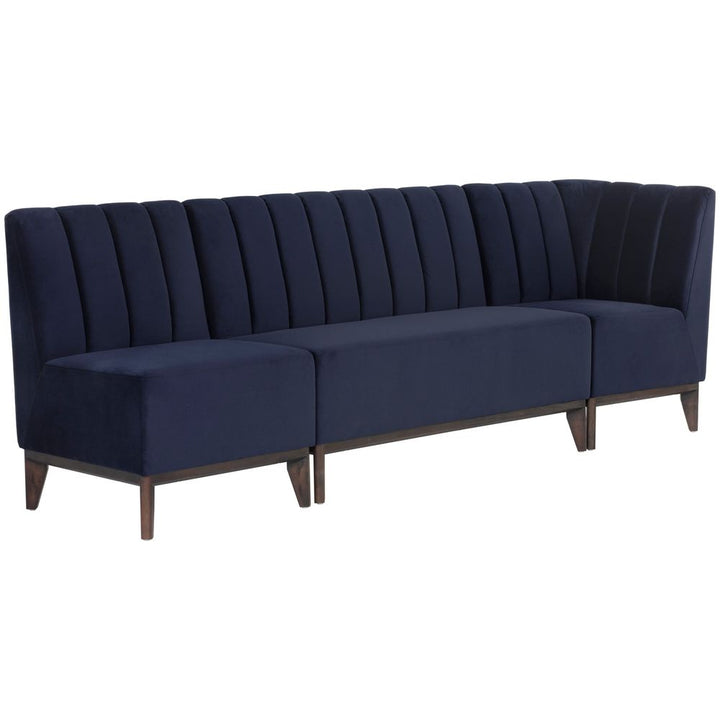Kosovo Banquette - Brown - Abbington Navy