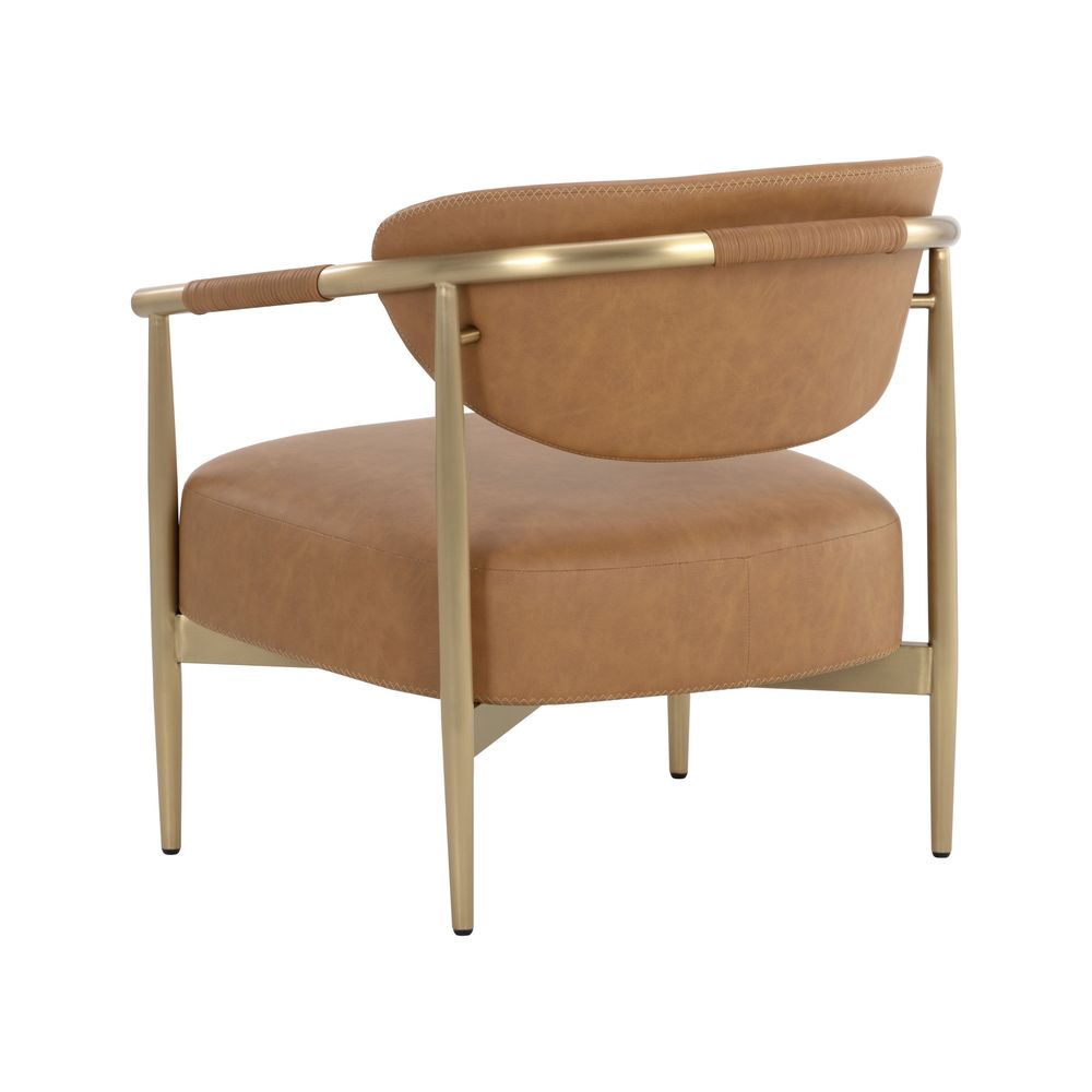 Lounge Chairs Heloise Lounge Chair - Milliken Cognac