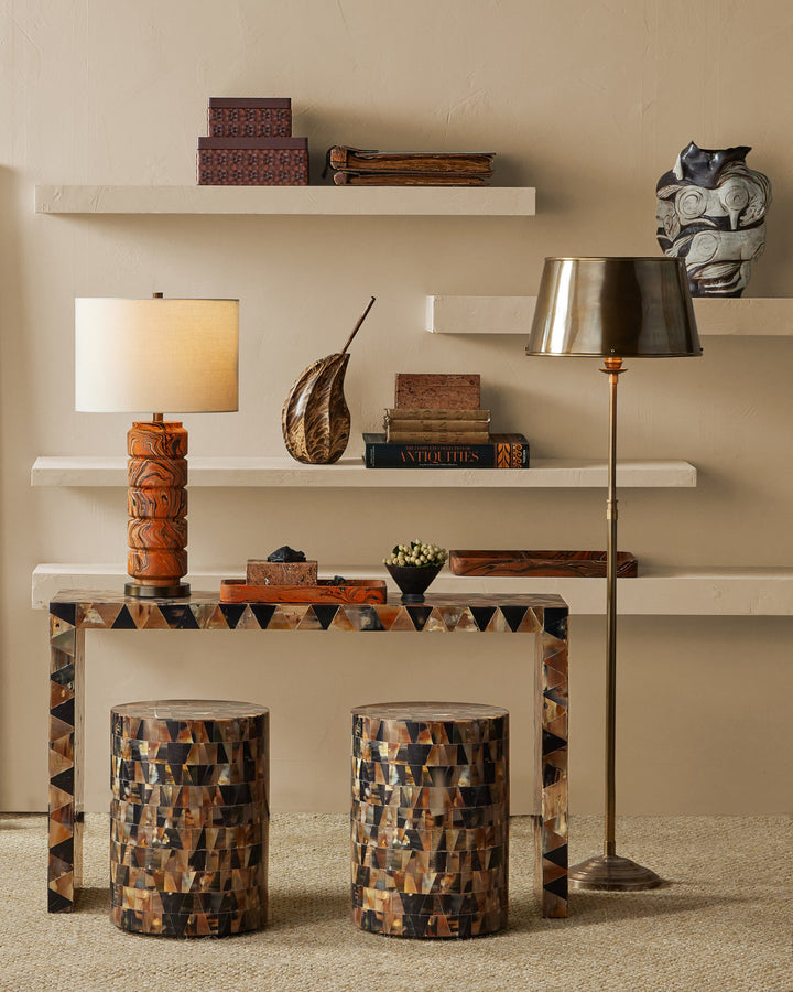 Crantock Orange Table Lamp