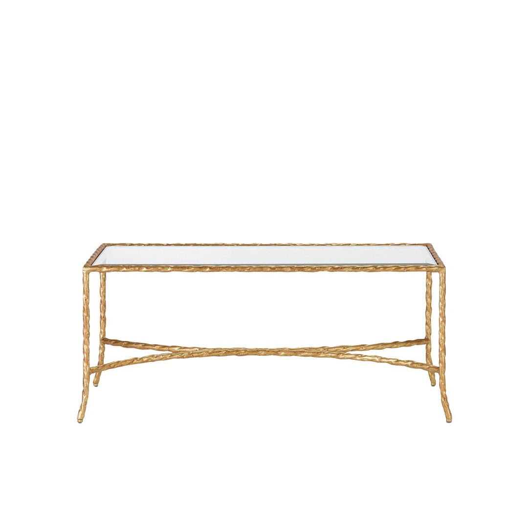 Gilt Twist Bronze Cocktail Table