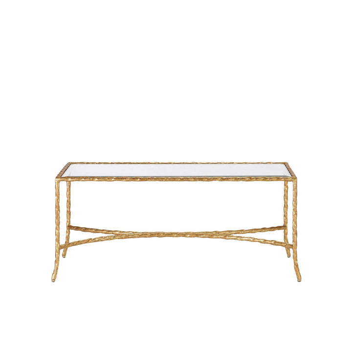 Gilt Twist Bronze Cocktail Table