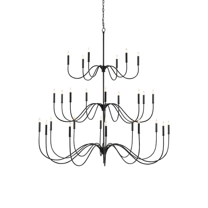 Tirrell Large Black Chandelier