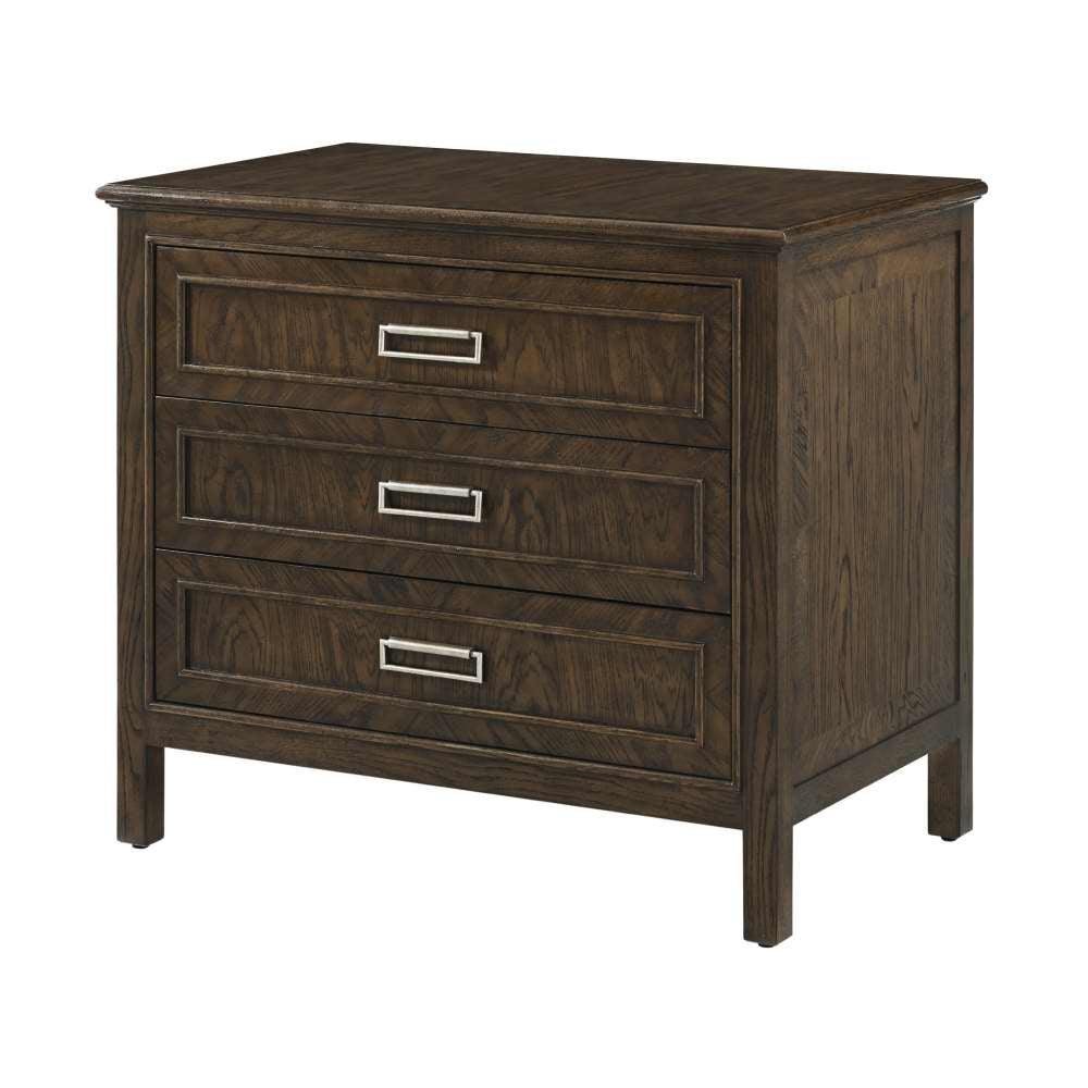 Surrey Three-Drawer Nightstand-Theodore Alexander-THEO-TA60152.C374-Nightstands-1-France and Son