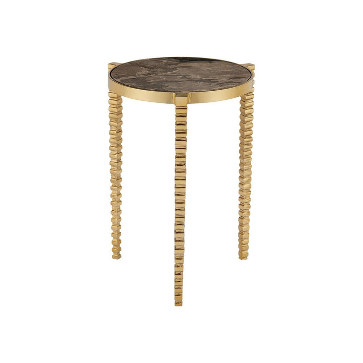 Corrado Cappuccino Marble Accent Table