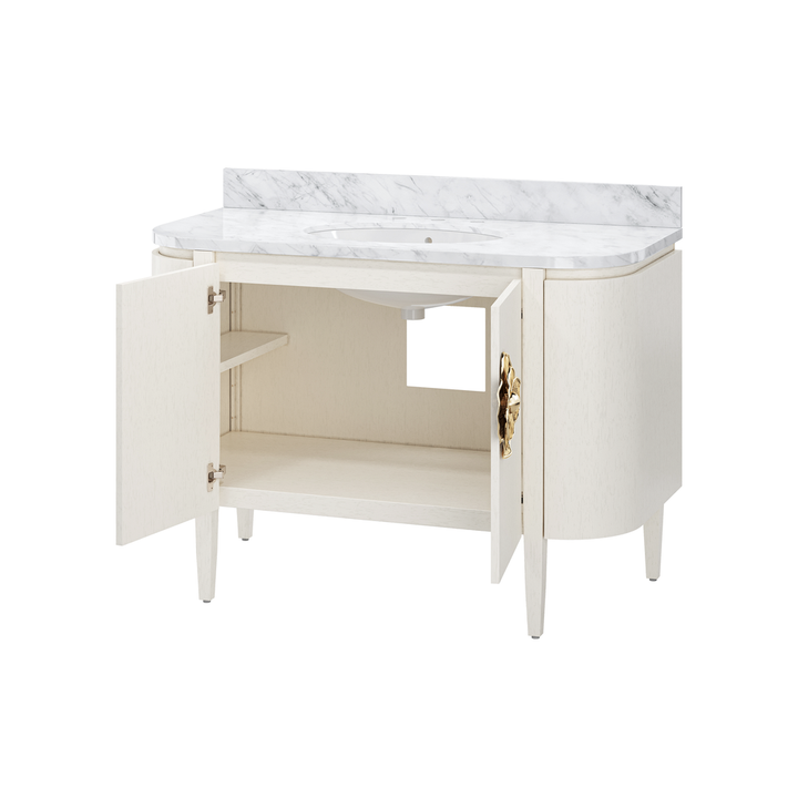 Briallen 48" White Vanity with Oval Undermount Sink