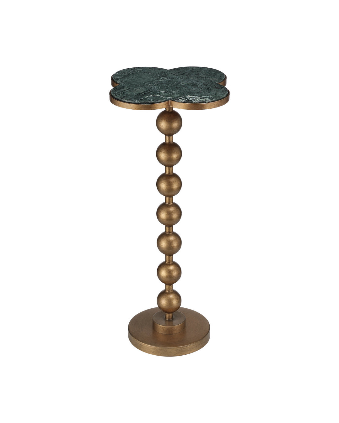 Side Tables Quatrefoil Green Accent Table