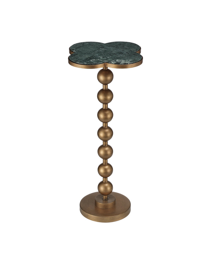 Side Tables Quatrefoil Green Accent Table