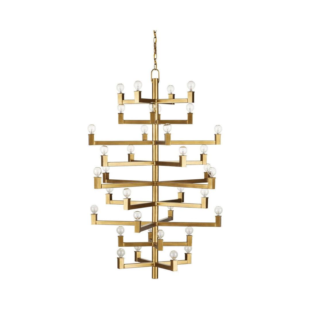 Andre Large Brass Chandelier