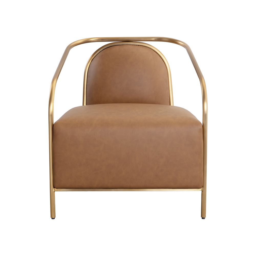 Lounge Chairs Cicero Lounge Chair - Milliken Cognac