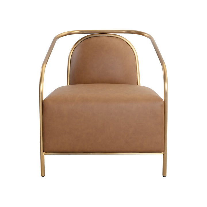 Lounge Chairs Cicero Lounge Chair - Milliken Cognac