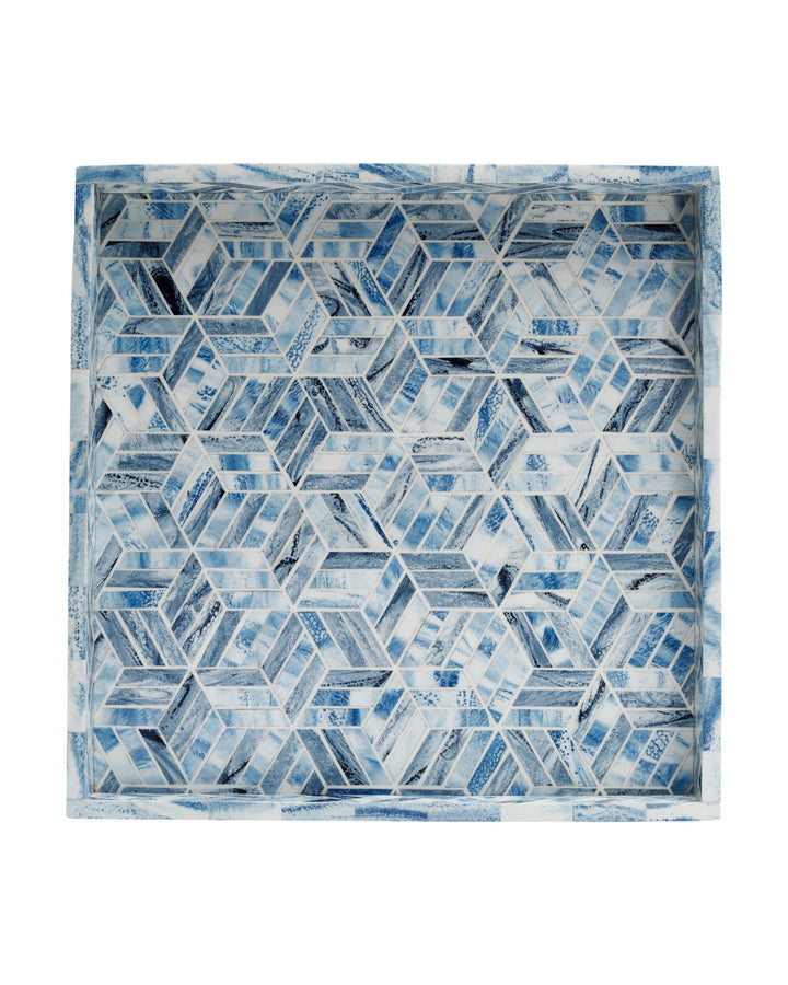 Chance Blue Square Tray