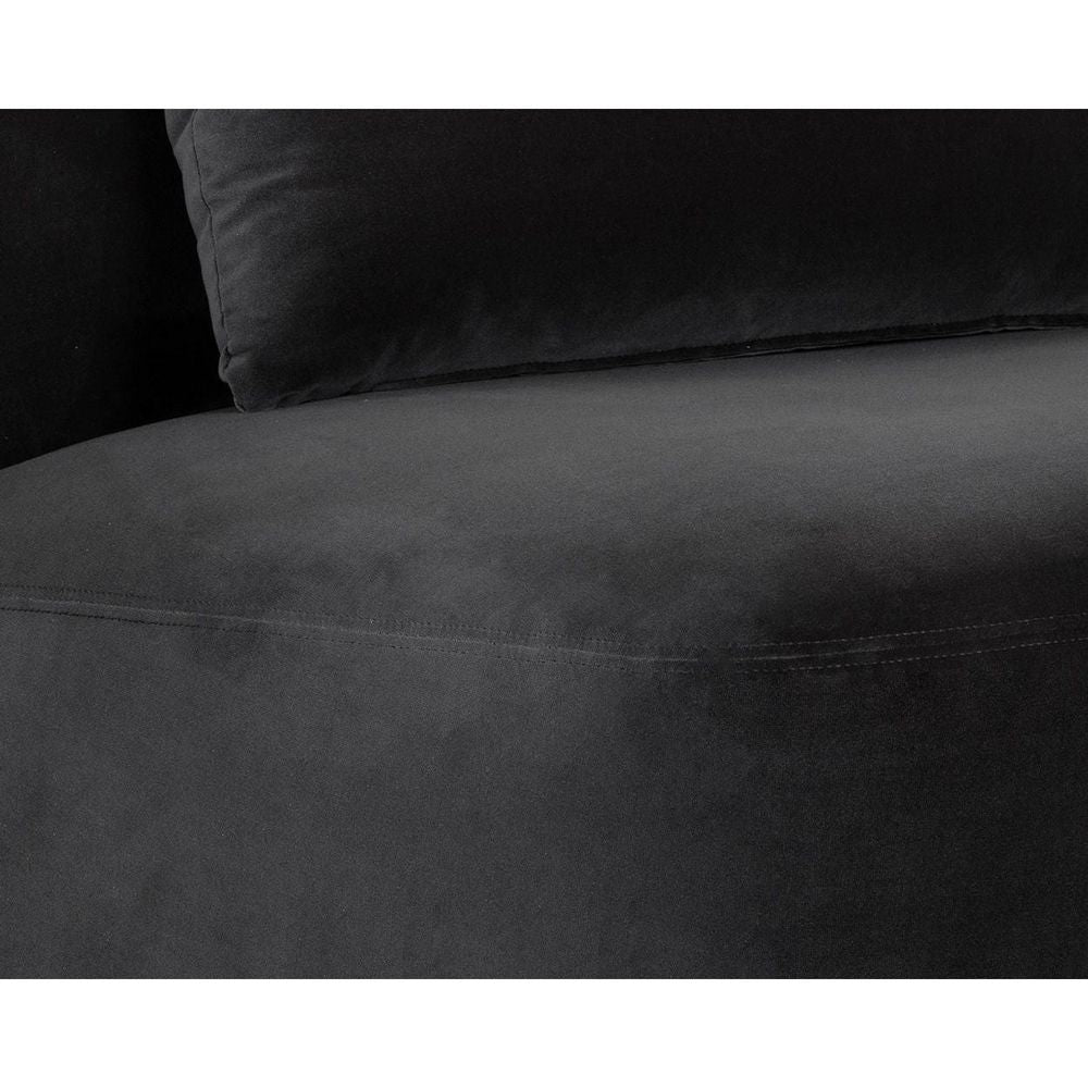 Soraya Swivel Armless Chair - Shadow Grey