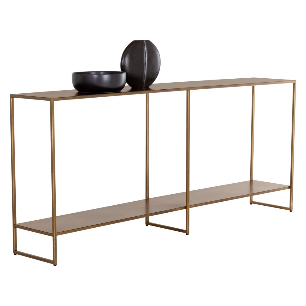 Console Tables Eiffel Console Table - Antique Brass