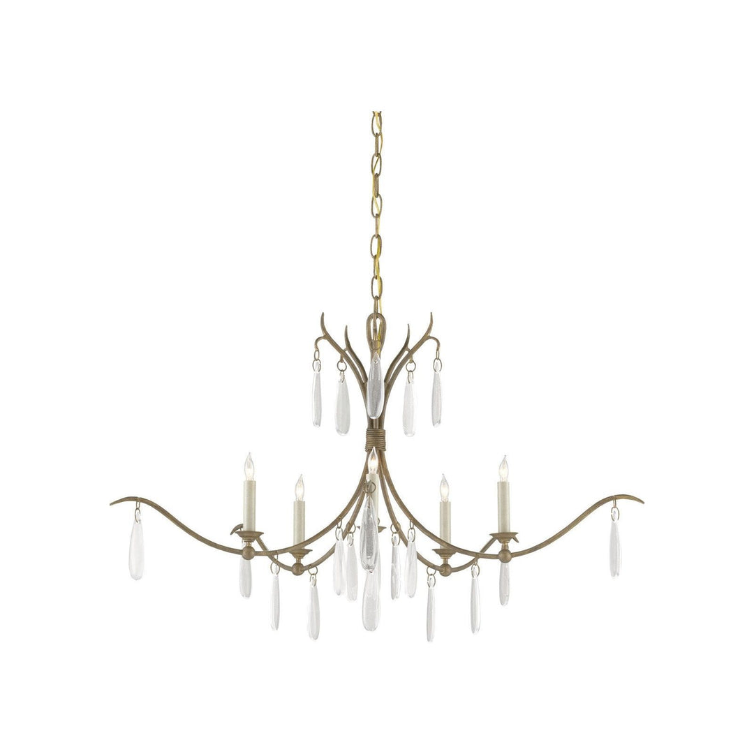 Marshallia Small Brass Chandelier