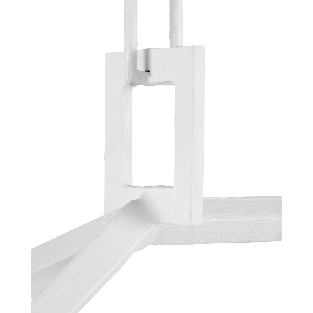 Denison Rectangular White Lantern