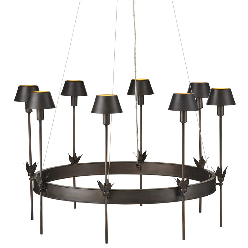 Coterie Bronze Chandelier-Currey-CURY-9000-1082-Chandeliers-1-France and Son