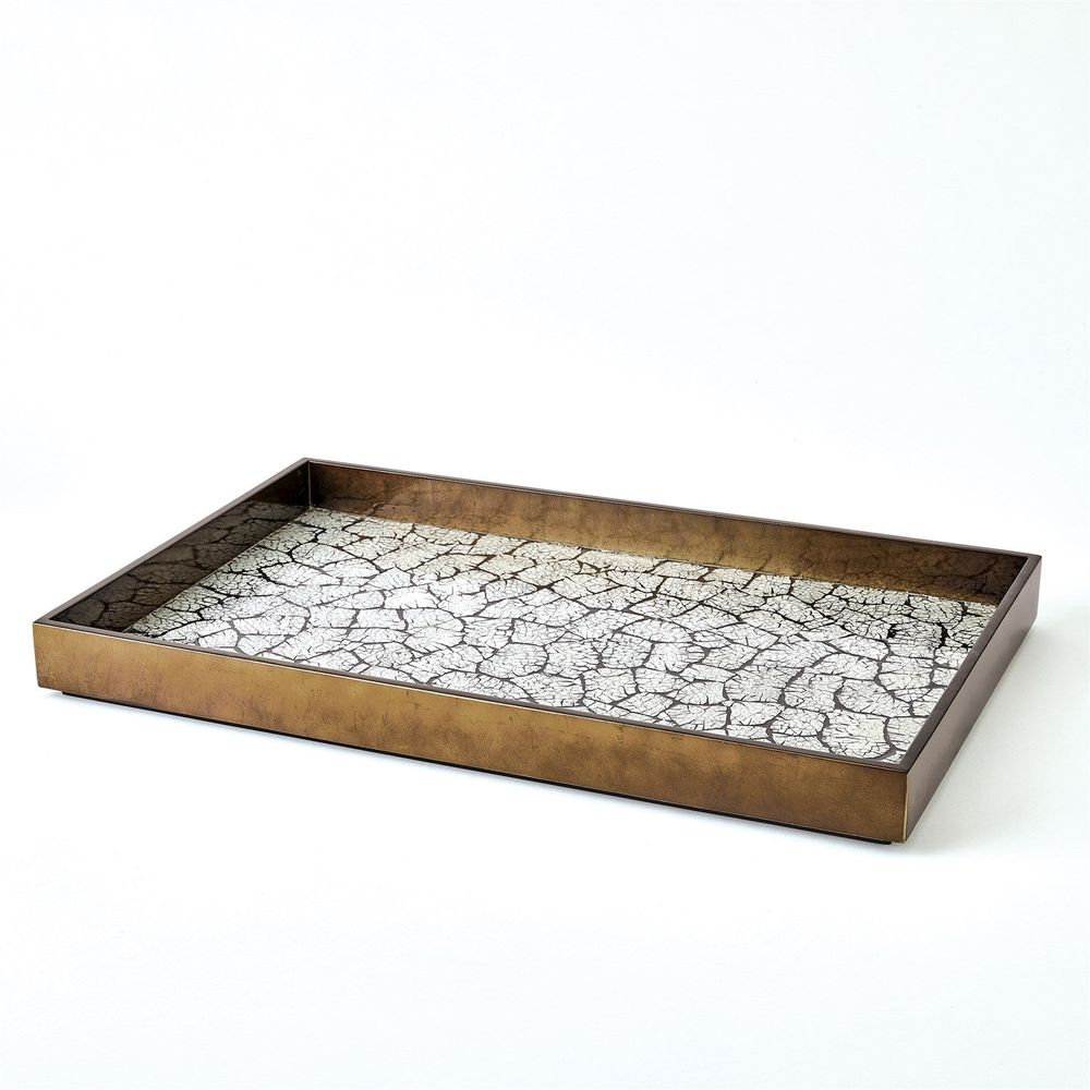 Eggshell Tray - Antique Gold Leaf Large
