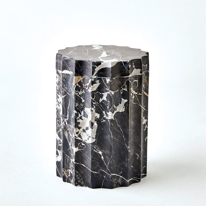 Ionic Jar-Golden Portoro-Sm