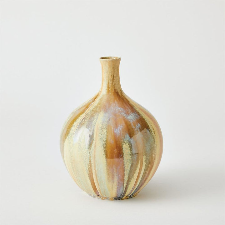 Vases Magma Bottle-Reactive Tan-Lg