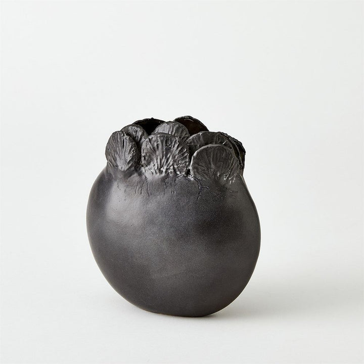 Vases Sand Dollar Vase-Black-Lg