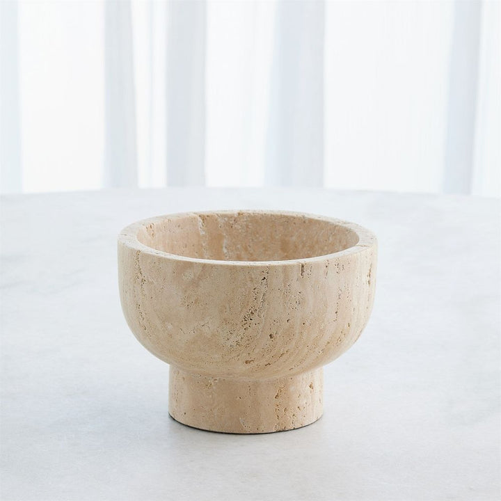 Priory Bowl-Travertine