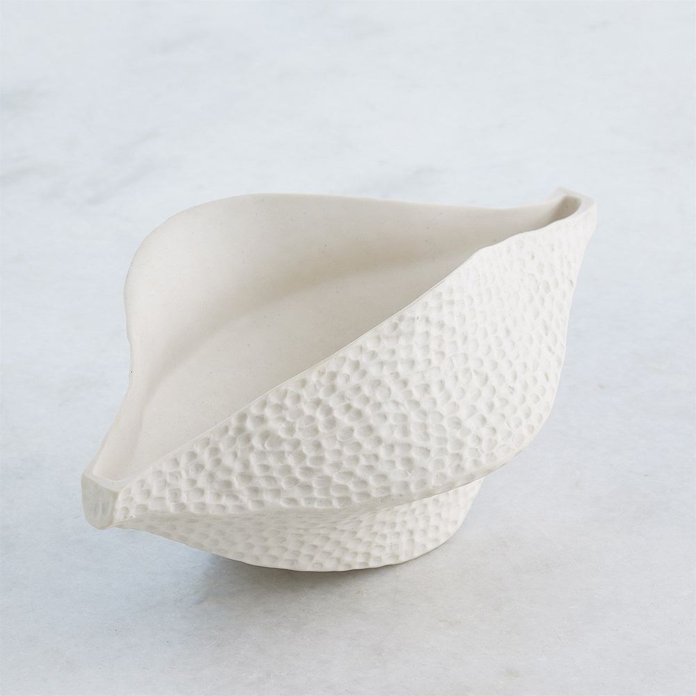 Decorative Objects Porcelain Pod - Matte White Large