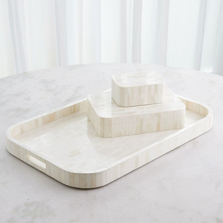 Super Ellipse Tray-White Bone