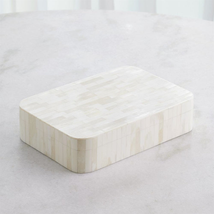 Super Ellipse Box-White Bone-Lg