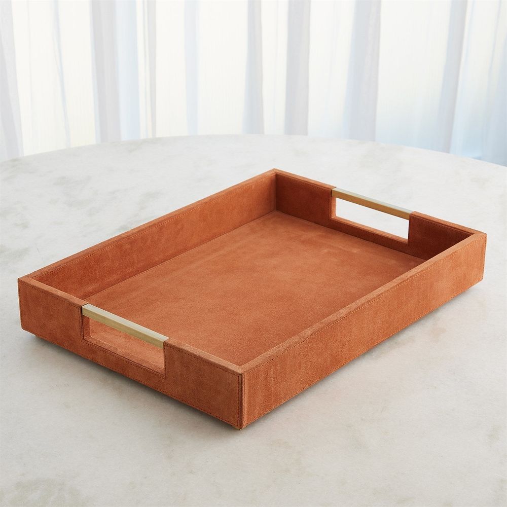Posh Box-Rust Suede-Lg
