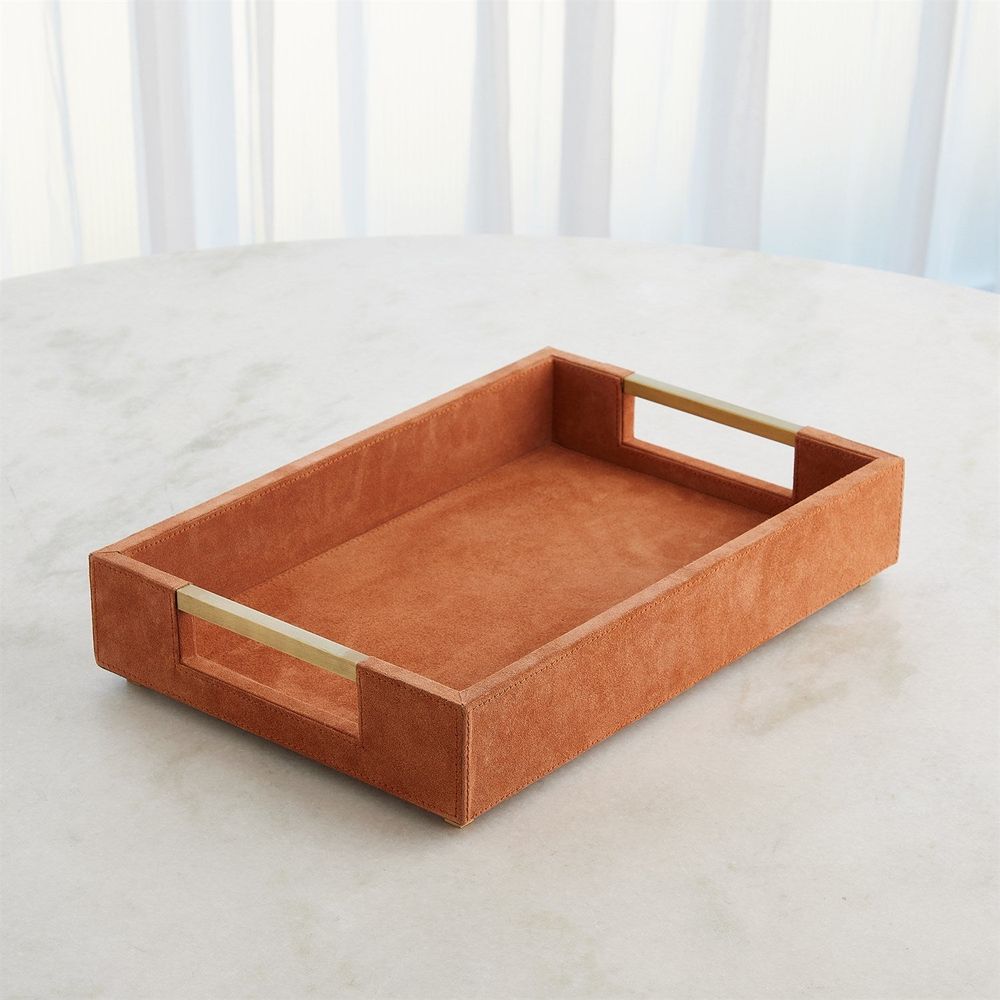 Posh Box-Rust Suede-Lg